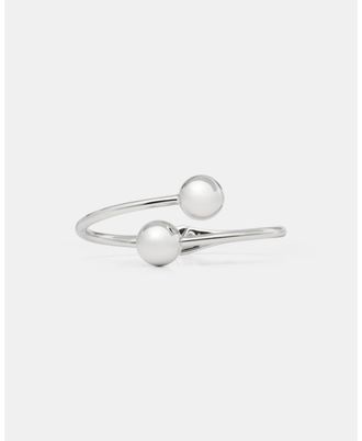 Kate Spade New York Womens Dot Hinged Cuff - Silver Brass - One Size
