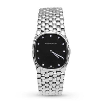 Audemars Piguet Pre-owned Audemars Piguet Cobra Diamond Black Dial Ladies Watch C64012