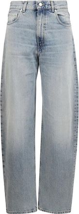 Haikure Denim Wide Leg Jeans - Dames - Loose Fit Jeans - Blauw - W24 - Denim - Jeans