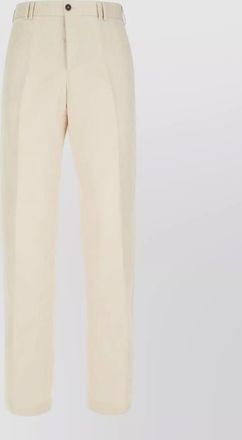 Pantaloni Torino trousers straight leg front crease belt loops