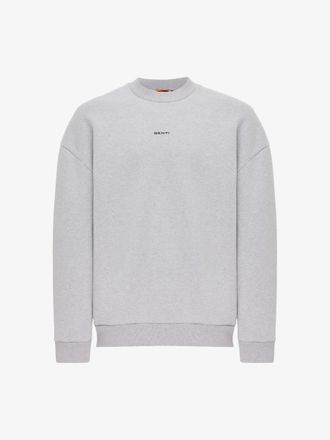 Genti Backprint Sweater | Lichtgrijs