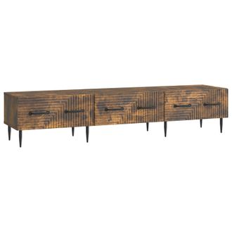 vidaXL Mueble De Tv Con Caj&oacute;n Roble Ahumado 147 X 34,5 X 30 Cm Vidaxl