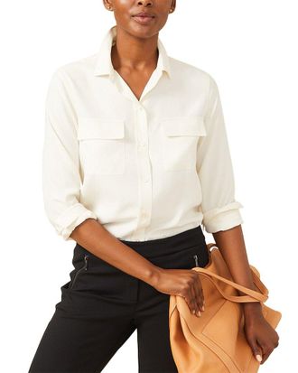 J.McLaughlin J. McLaughlin Miris Silk Blouse