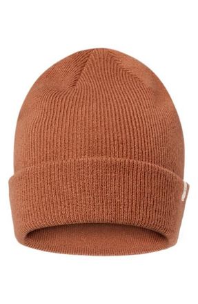 Travis Mathew Cloud Ribbed Beanie in Maple at Nordstrom