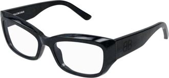 Balenciaga Glasses, unisex, Black, 55 MM, Square Cat Eye Optical Glasses