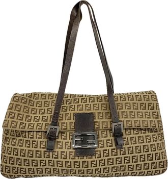 Fendi Brown Canvas Tote Bag (Pre-Owned)
