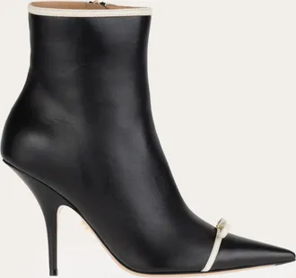 Ferragamo Women Pointed ankle boot with mini bow detail Black Size 10.5