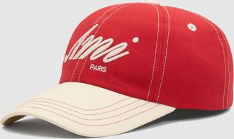 Ami Casquette Ami Bicolor Rouge Rubis Ivoire