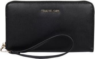 True Religion East/West Logo Wristlet in Black at Nordstrom Rack