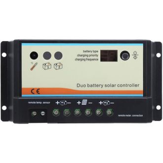 OEM Controlador Solar Para Veh&iacute;culos Recreativos Con Doble Bater&iacute;a, En Pl&aacute;stico, Carga, Rj45 De 8 Pines Epipdb-com 12/24 V Cc (db-20 A)