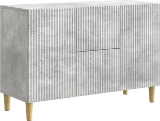 vidaXL Aparador Gris Hormig&oacute;n 89 X 34,5 X 60 Cm Madera De Ingenier&iacute;a Vidaxl