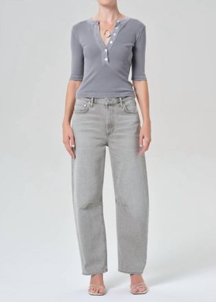 Citizens Of Humanity Miro Long Relaxed Jeans In Quartz Grey