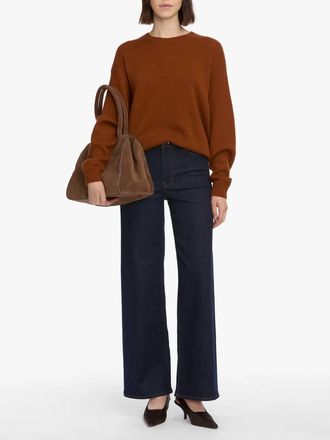 Frame Denim Le Slim Palazzo Jeans In Rinse