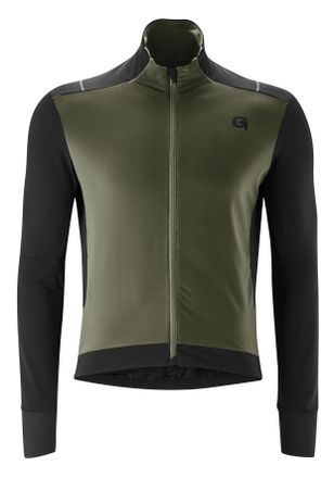 Gonso Radtrikot GONSO BAVELLA, Herren, Gr. XXL, gr&uuml;n (olivgr&uuml;n), 87% Polyester; 13% Elasthan, hoch geschlossener Ausschnitt, Trikots Radtrikot, Herren langa