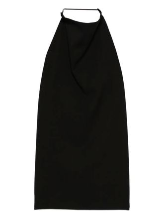 Federico Cina halterneck blouse - Black