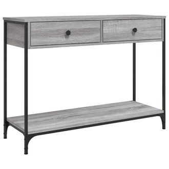 vidaXL Mesa Consola Madera De Ingenier&iacute;a Gris Sonoma 100x34,5x75 Cm Vidaxl