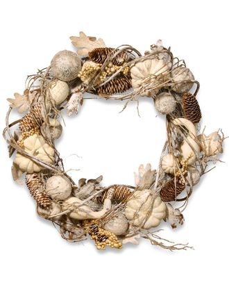 National Tree Company National Tree Pumpkin And Pinecone Wreath