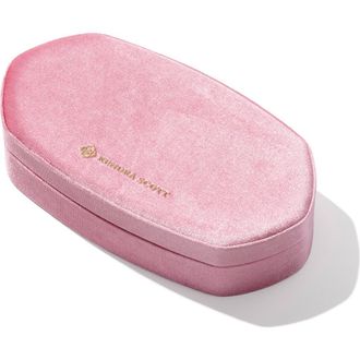 Kendra Scott Danielle Velvet Medium Jewelry Case in Pink at Nordstrom