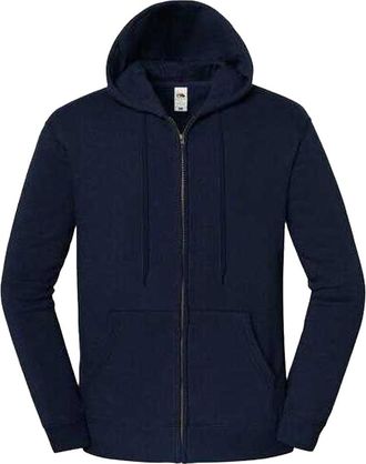 Fruit Of The Loom Fruit of the Loom Unisex Adult Iconic Premium Full Zip Hoodie (Deep Navy)
