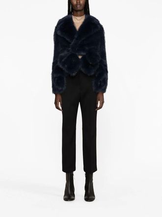 Jil Sander Fitted Cropped Broek Met Uitlopende Zoom