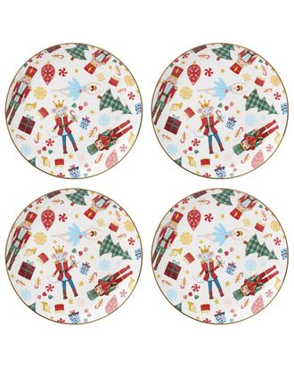 Lenox Set of 4 Nutcracker Ballet Accent Plates