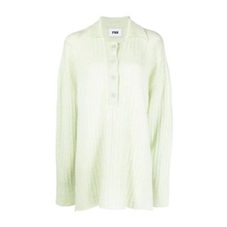 Rus Truien & Vesten, Dames, Groen, S, Wol, Polo Trui