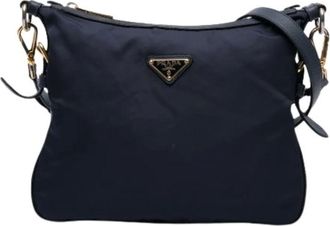 Prada Pre-owned Cross Body Bags, female, Blue, Size: ONE SIZE Pre-owned Vintage Crossbody Bag