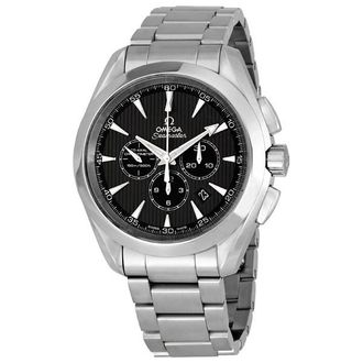 Omega Pre-owned Omega Seamaster Aqua Terra Chronograph Grey Dial Mens Watch 231.10.44.50.06.001