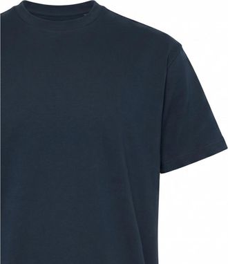low brand Mens Crewneck T-Shirt Navy Blue Cotton T-Shirts And Polos
