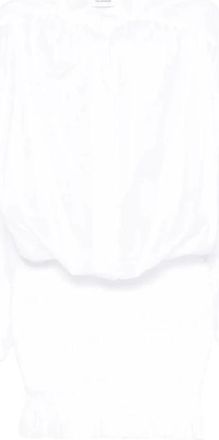 Andamane Rania Shirred Dress - Dames - Shirt Kleedjes - Wit - XS - Katoen - Kleedjes