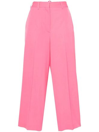 Stella McCartney Wollen broek met wijde pijpen - Roze