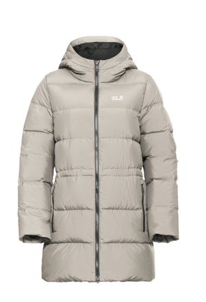 Jack Wolfskin Daunenmantel JACK WOLFSKIN FROZEN PALACE LONG JKT W RDS, Damen, Gr. XXL, pale sand, Obermaterial: 100% Polyester. Futter: 100% Polyester. Wattierung: 