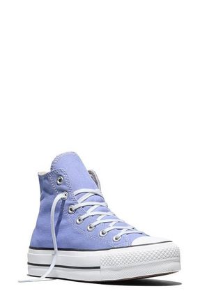Converse Chuck Taylor All Star Lift High Top Platform Sneaker in Very Peri/White/Black at Nordstrom, Size 9.5