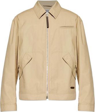 Moschino Cotton Jacket - Heren - Zomerjassen - Beige - XL - Katoen - Jassen