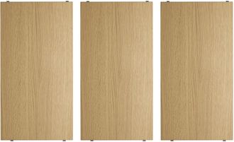 String Furniture String - Regalboden 58 x 30 cm (3er-Pack), Eiche