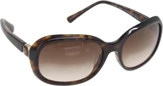 Chanel Pre-owned Accessories, female, Brown, Size: ONE SIZE Pre-owned Plastic Sunglasses