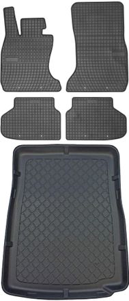 OEM Juego De Alfombrillas De Goma Para Coche Y Alfombrilla Para Maletero Para Bmw Serie 7 F01 Sed&aacute;n (octubre De 2008 A Septiembre De 2015)