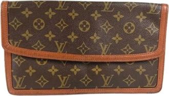 Louis Vuitton Pre-owned Clutches, female, Brown, Size: ONE SIZE Pre-owned Monogram Pochette