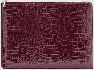 Mango Custodia computer cocco lucido bordeaux - Donna - Taglia unica - MANGO