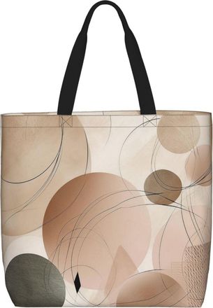 Generic Created Artwork Shoulder Bag Reusable Carry Bag Handle Shoulder Bags For College Beach Work