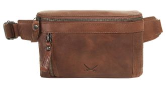 Sansibar G&uuml;rteltasche SANSIBAR, Herren, Gr. B/H/T: 23cm x 15cm x 5cm onesize, braun, Leder, gepflegt, Taschen G&uuml;rteltasche, echt Leder