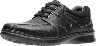 Clarks Mens Cotrell Walk Oxford, Black Oiled Leather, 45.5 EU