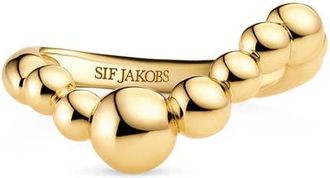Sif Jakobs Jewellery Ring Bormio Wave in 18K Gold Plated at Nordstrom, Size 7.5