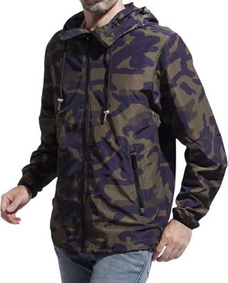 Diesel J ACOUSMATIC Mens Jacket Waterproof - Camouflage - Size Small