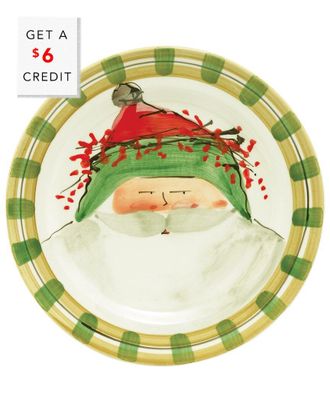 Vietri Vietri Old St. Nick Dinner Plate With $8 Credit