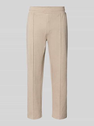 Boss Orange by Hugo Boss BOSS Orange Relaxed Fit Sweatpants aus Baumwoll-Mix Modell SE_TWIST in Sand, Gr&ouml;&szlig;e XXXL