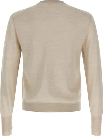 Maryya Wool, Silk & Cashmere Blend Sweater - Beige