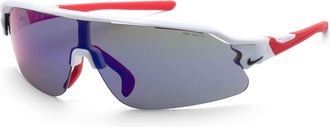 Nike Mens 72 mm White Sunglasses