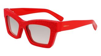 Ferragamo Red Butterfly Ladies Sunglasses SF2045SR 600 52
