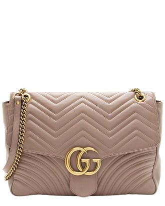 Gucci Matelass&eacute; Gg Marmont Xl Flap Bag (Authentic Pre-Loved)